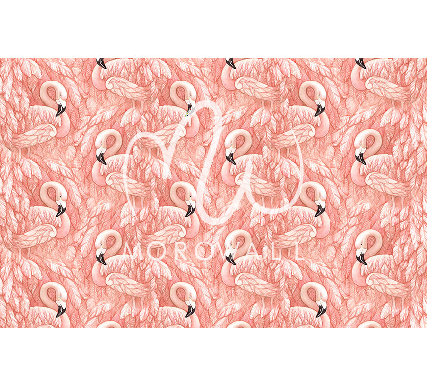 Papier Peint PATTERN FLAMINGO - Morowall