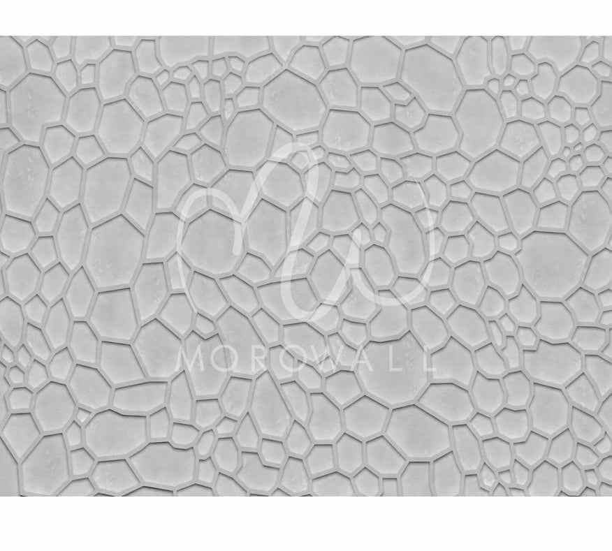 Papier Peint 3D Grey White - Morowall