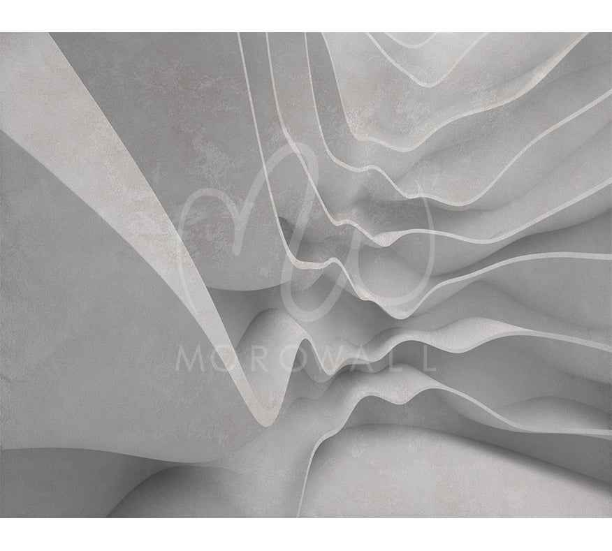 Papier Peint 3D - Grey White etages - Morowall