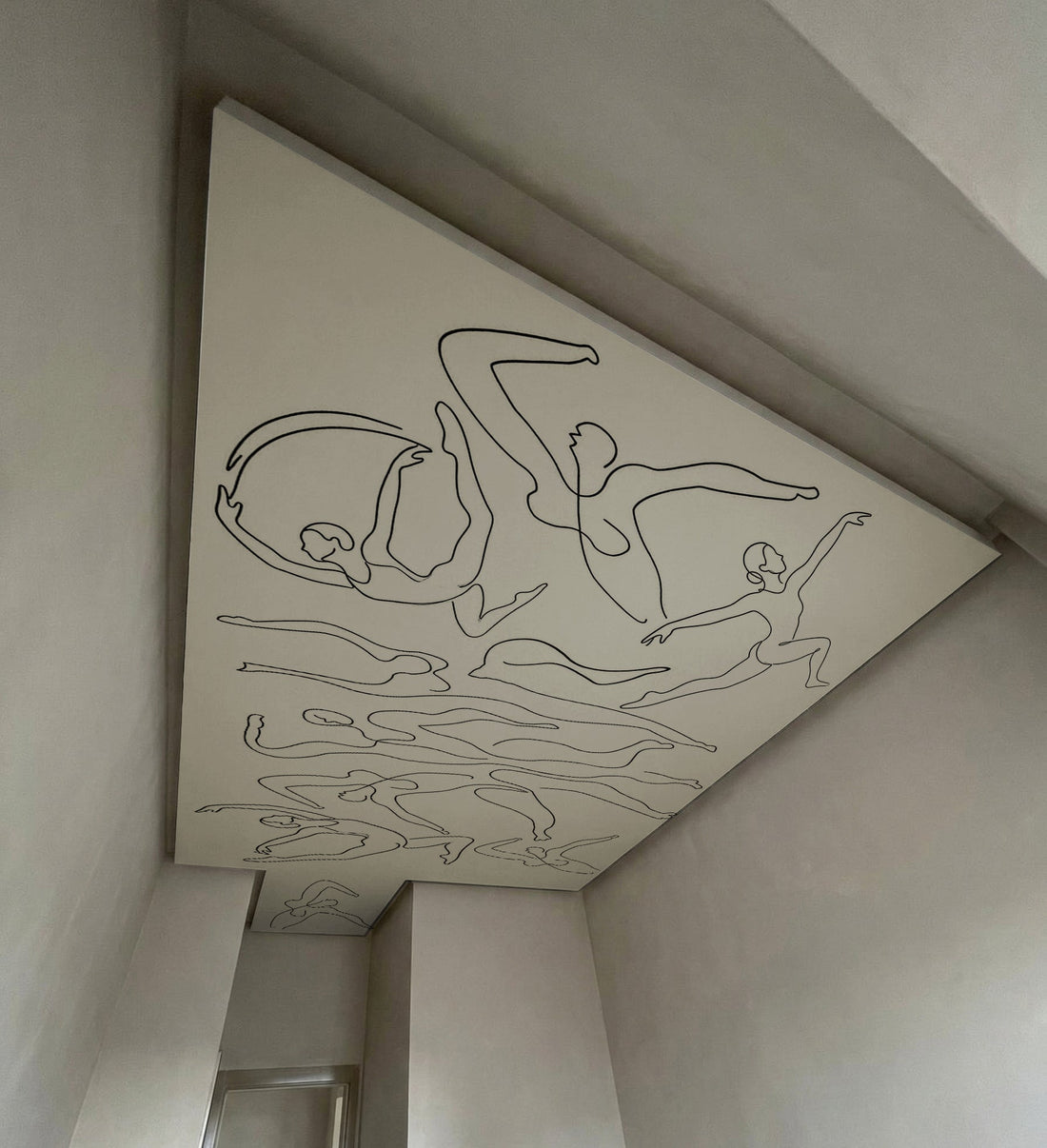 Le papier peint au plafond ?