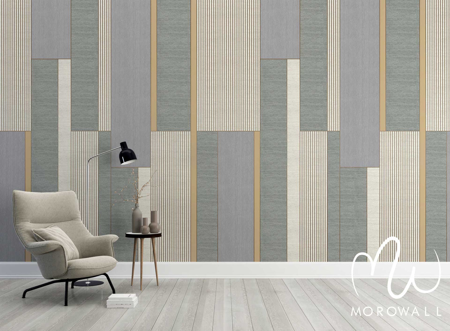 Papier Peint Bandes geometrique