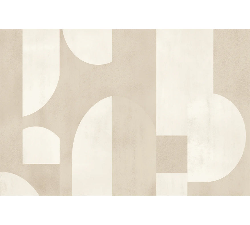 Papier Peint Beige Geometrique