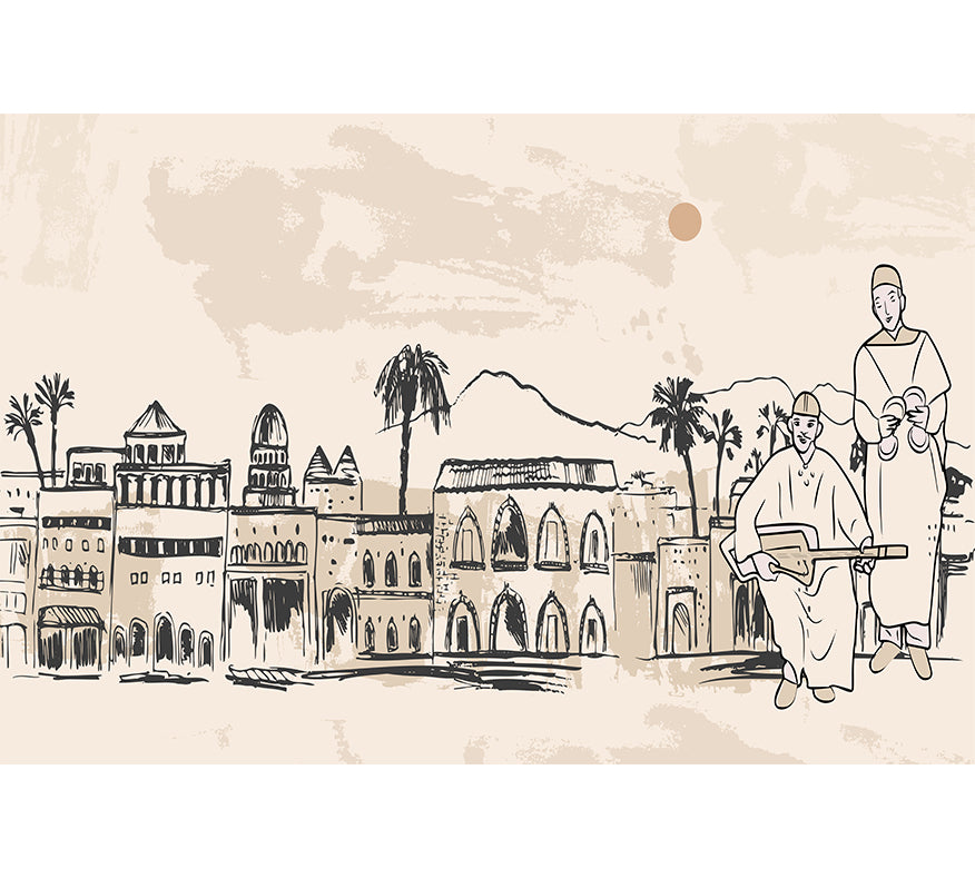 Papier Peint Gnawa in Marrakech