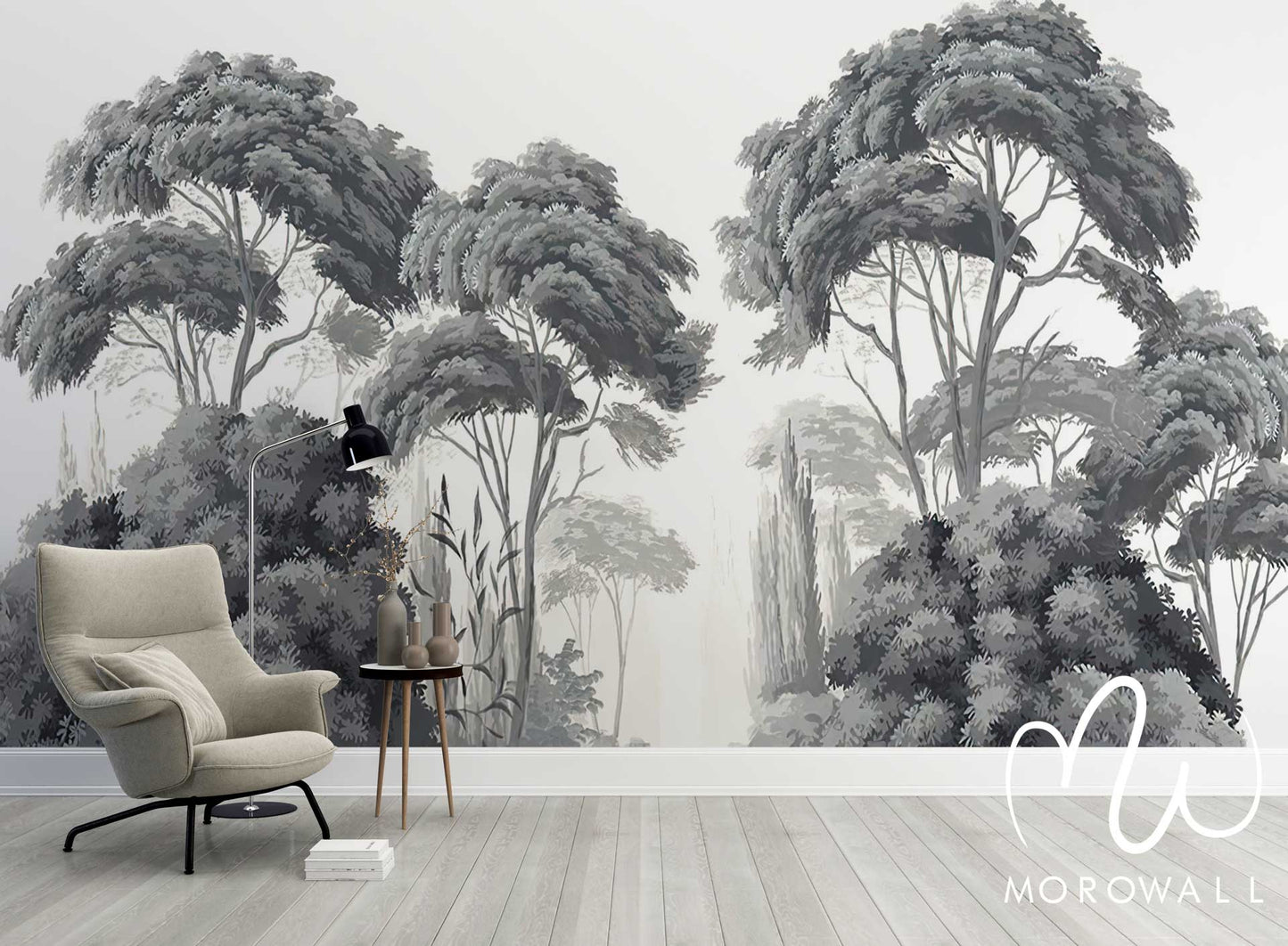 Papier Peint la forêt grise