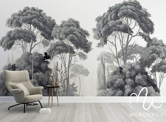 Papier Peint la forêt grise