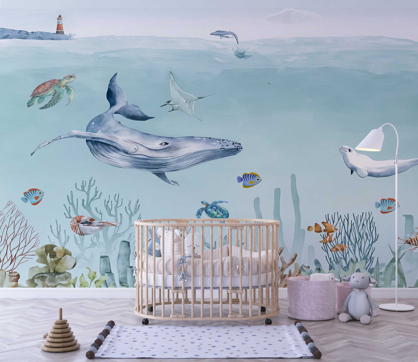 Papier Peint la baleine d'océan