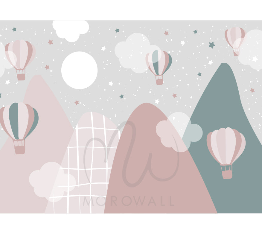 Papier Peint Les montagnes roses