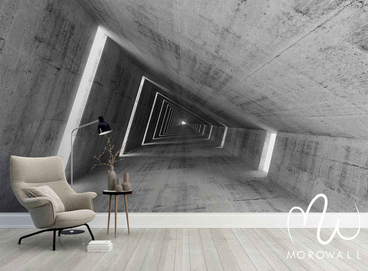 Papier Peint 3D Platform vintage - Morowall