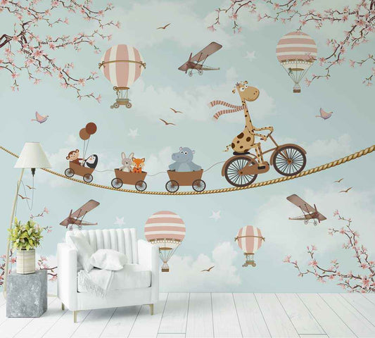 Papier Peint Gigi et les animaux - Morowall