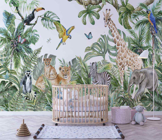 Papier Peint Jungle Kingdom - Morowall