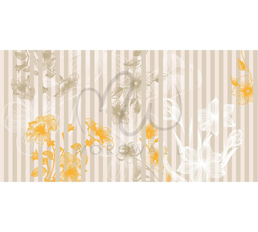 Papier Peint Les Rayures de Flore