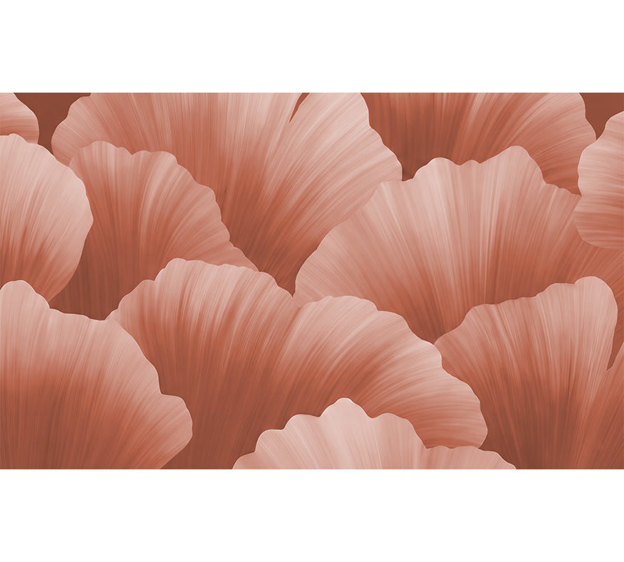 Papier Peint Salmon roses unique
