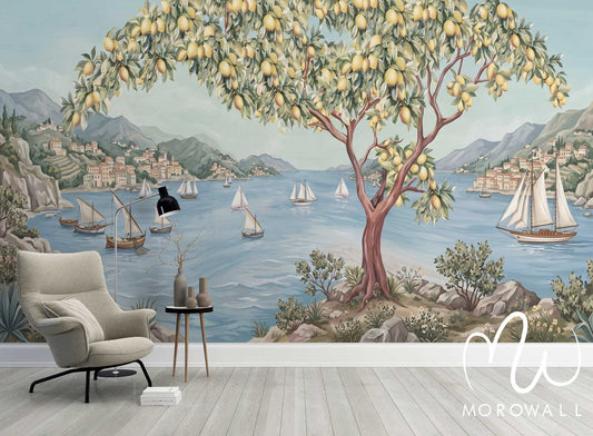 Papier Peint Riviera des Citronniers