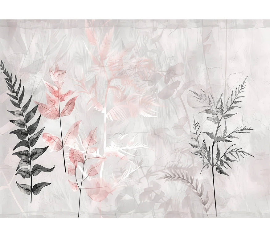 Papier Peint Pinks Leaves