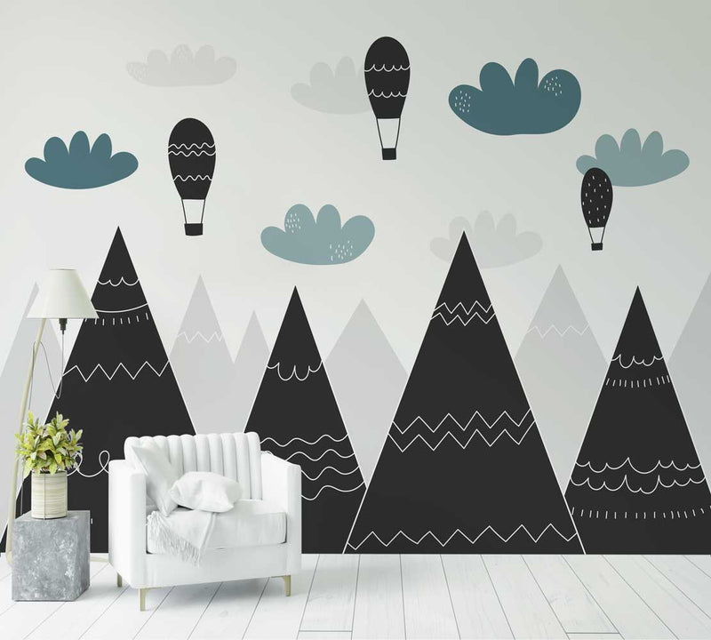 Papier Peint les montagnes noires