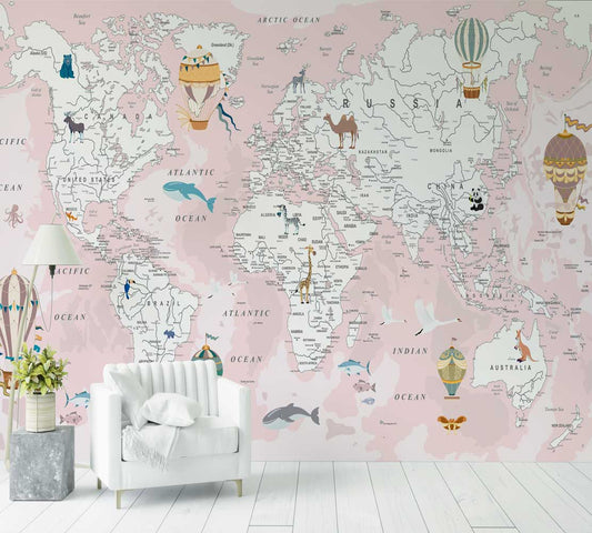 Papier Peint Pink World