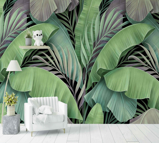 Papier Peint botanical background - Morowall