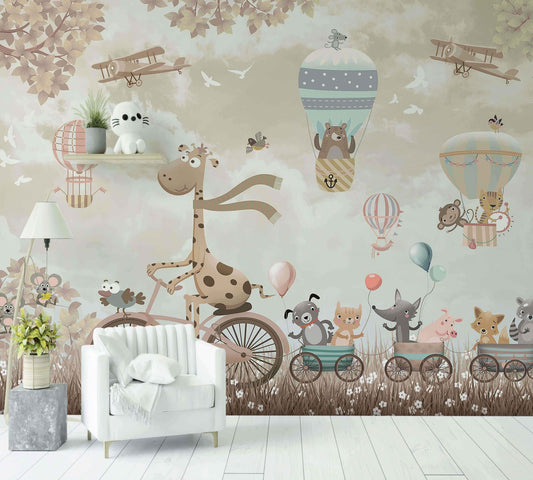 Papier Peint la bicyclettes de gigi - Morowall