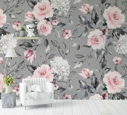 Grey and Flowers - Morowall