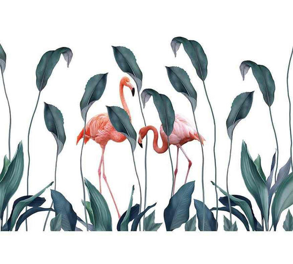 Leaves & Flamingo - Morowall