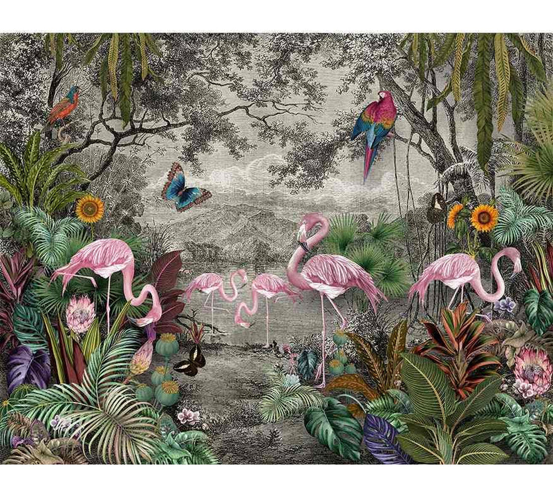 Flamingo in the JuNGLE - Morowall